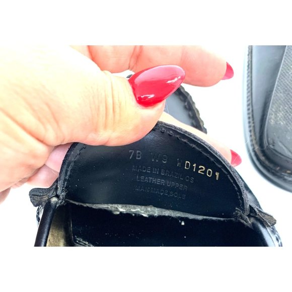 Lauren Ralph Lauren Black Leather Penny Slide Mule Size 7B - Picture 7 of 9